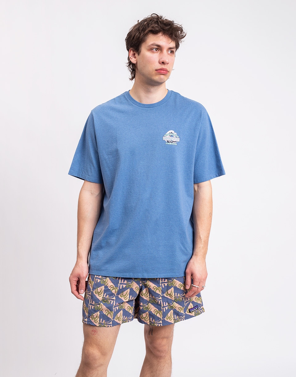 Patagonia M's Great Waves Responsibili-Tee® Shore Blue M