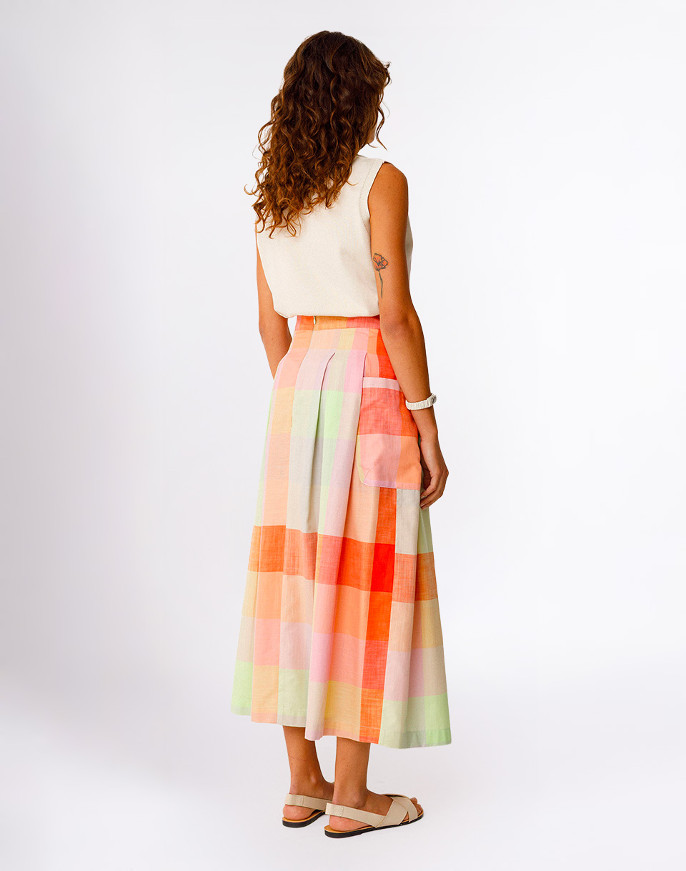 SKFK Irama Skirt S26ZML CHECKS 36