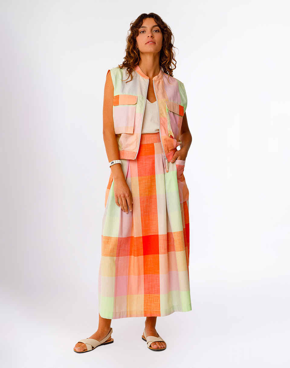 SKFK Irama Skirt S26ZML CHECKS 36