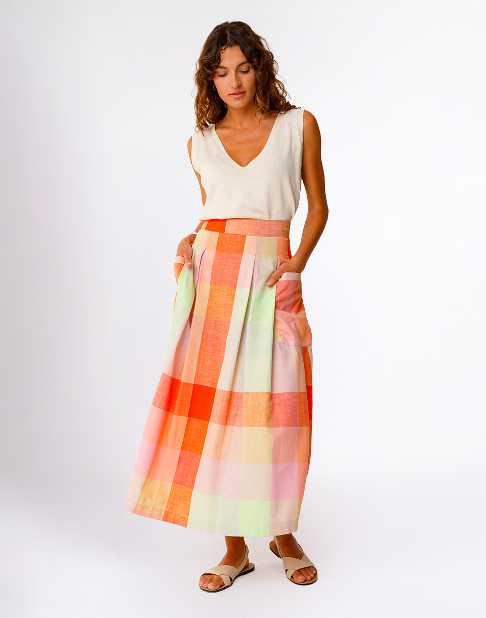 SKFK Irama Skirt S26ZML CHECKS 36