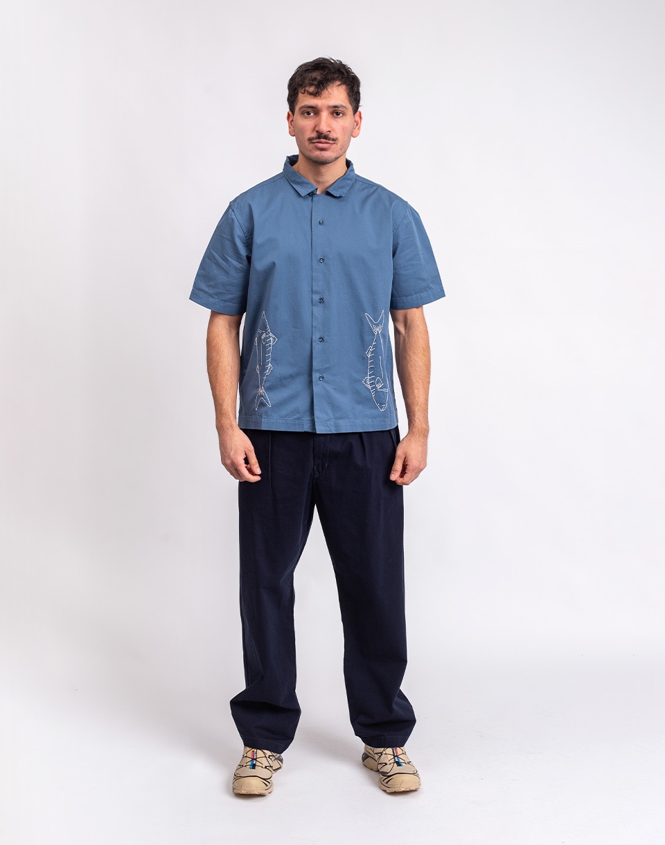 Service Works Mackerel Shirt SLATE S
