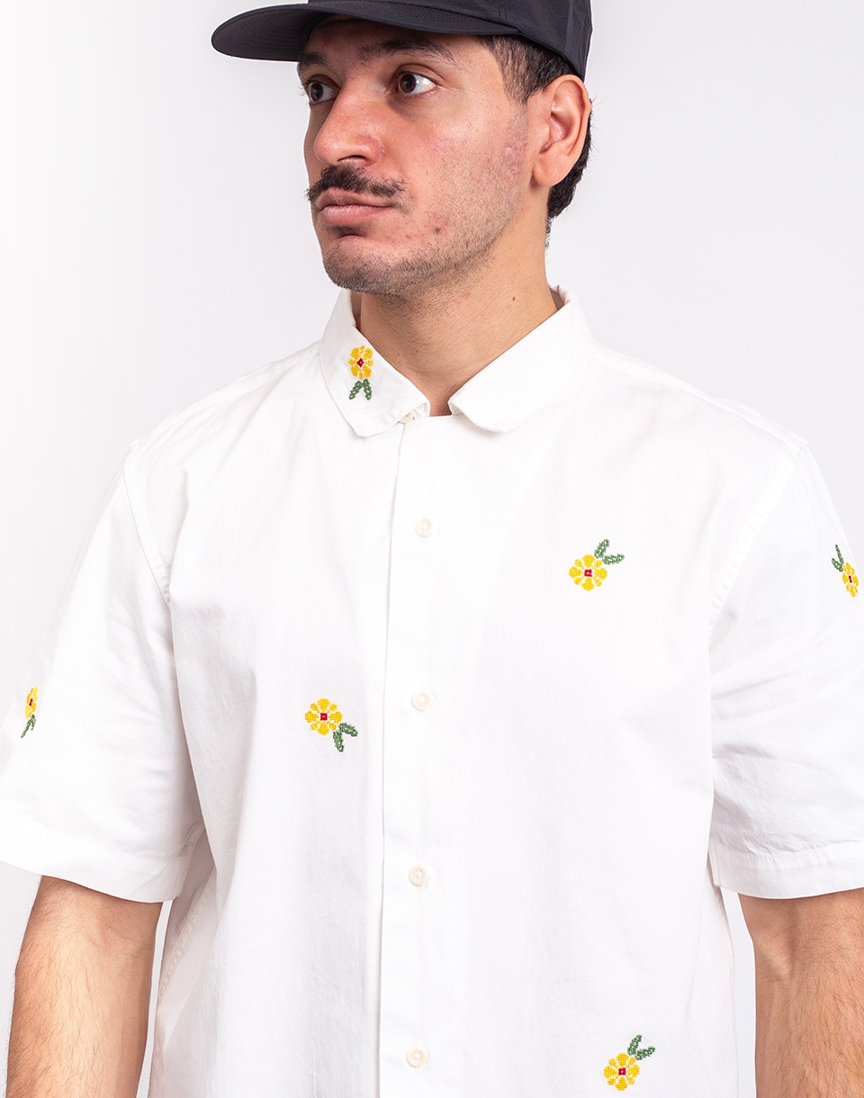 Service Works Cross Stitch Shirt WHITE S