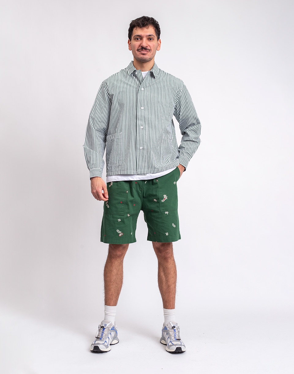 Service Works Paisley Chef Shorts FOREST M