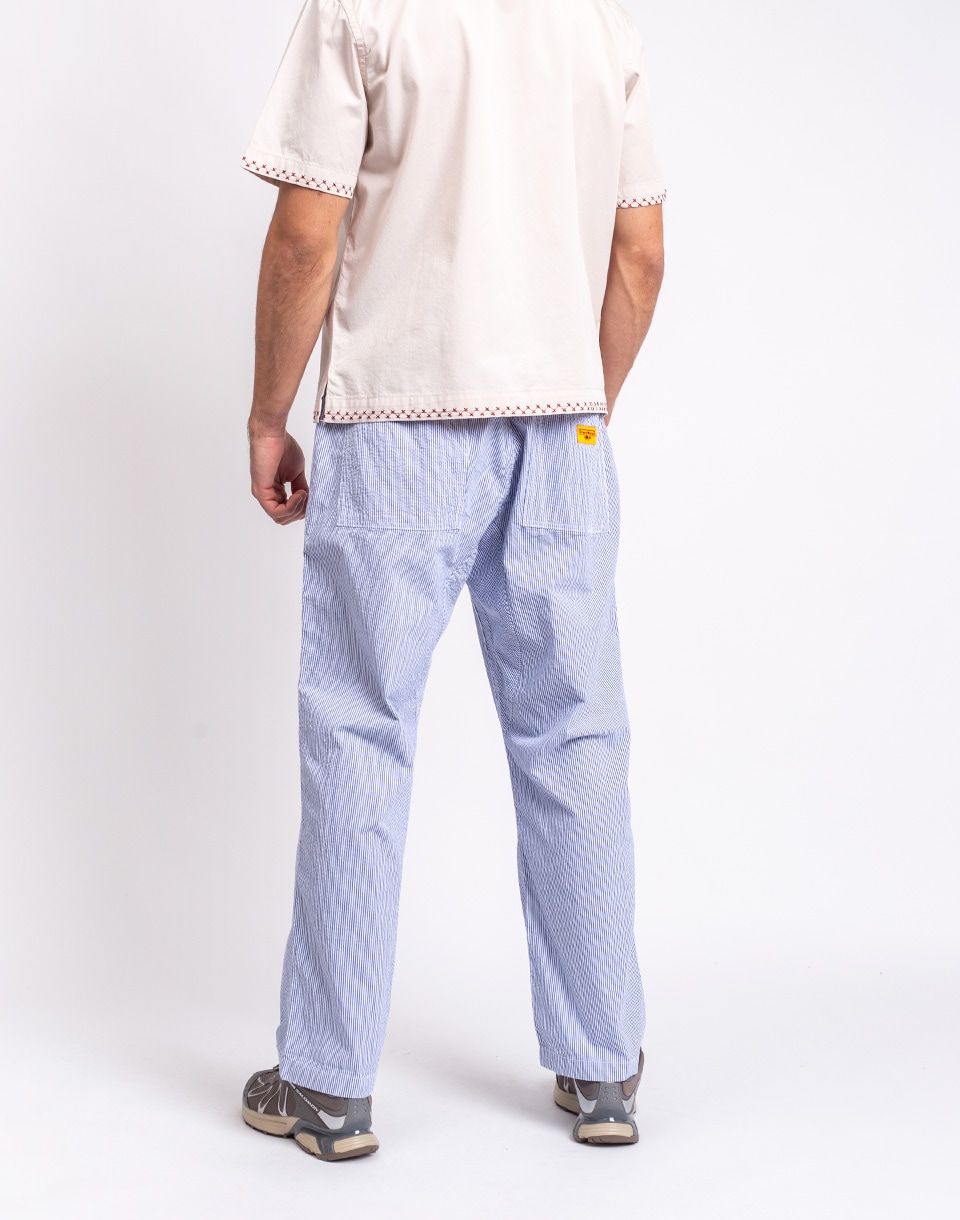 Service Works Seersucker Chef Pants NAVY STRIPE L
