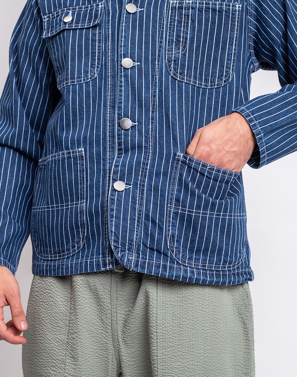 Service Works Pinstripe Denim Coverall 2.0 INDIGO M