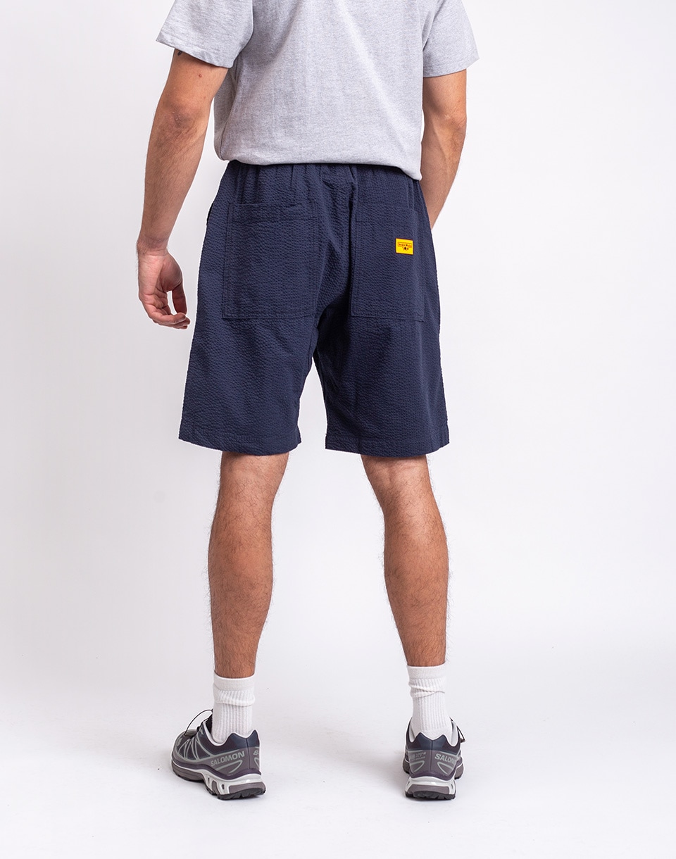 Service Works Seersucker Chef Shorts DARK NAVY M