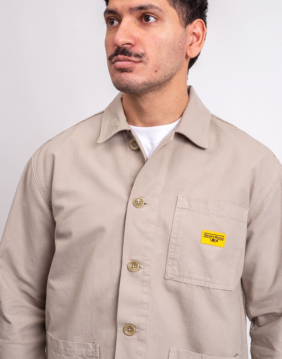 Service Works Canvas Chore Shirt STONE S