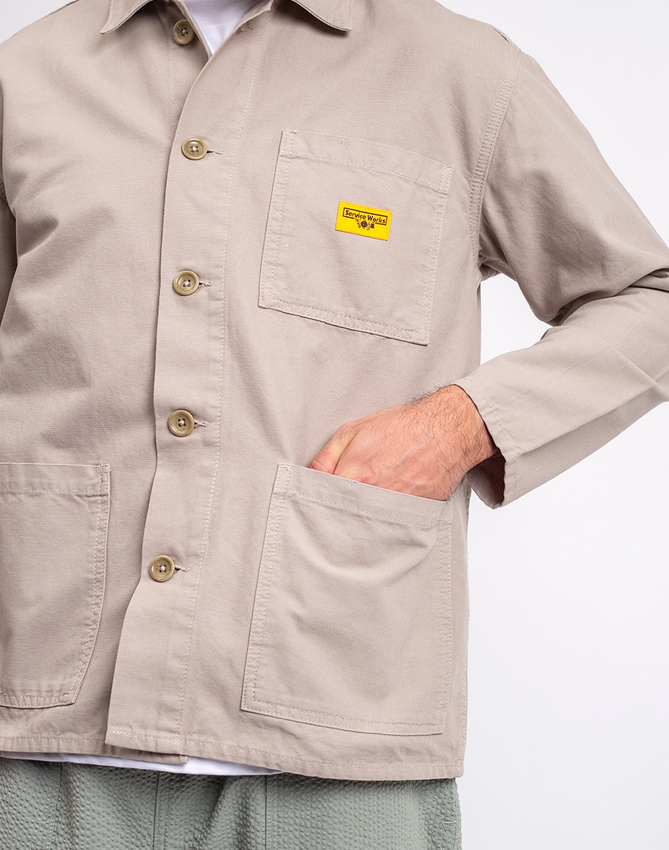 Service Works Canvas Chore Shirt STONE S