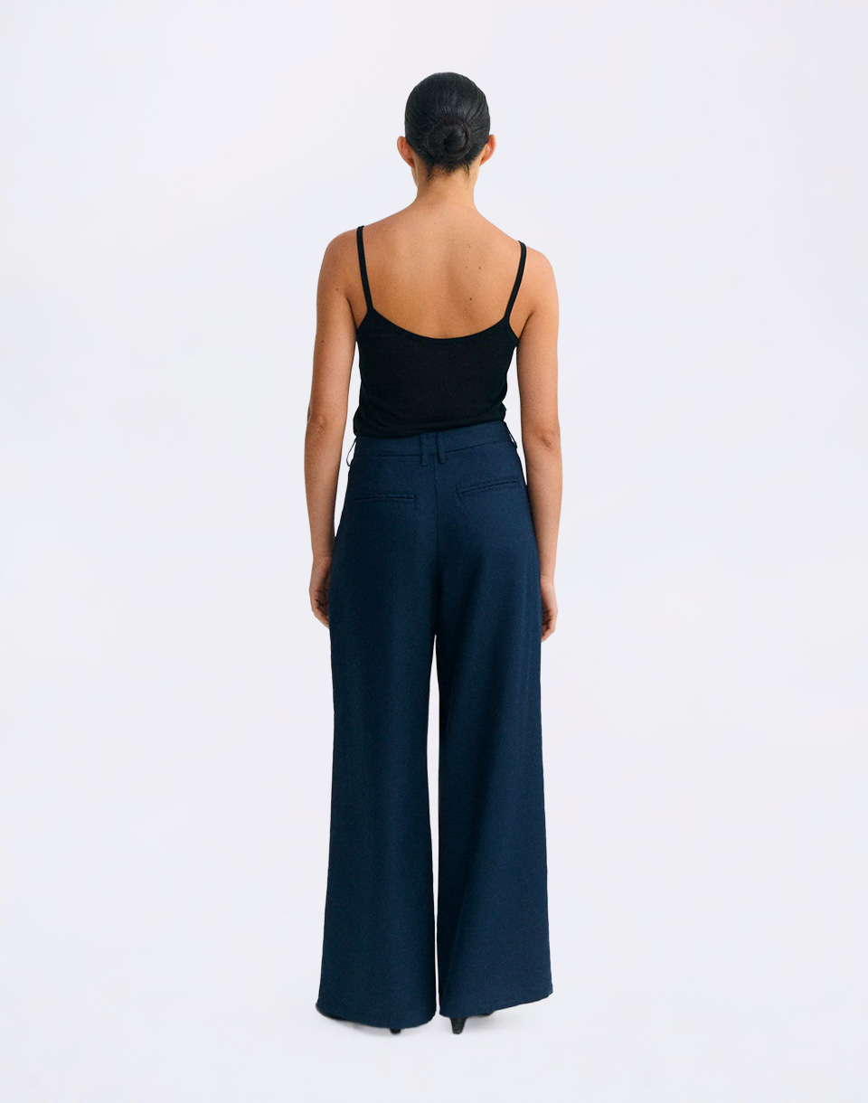 Thinking MU Navy Hemp Molly Pants NAVY 38