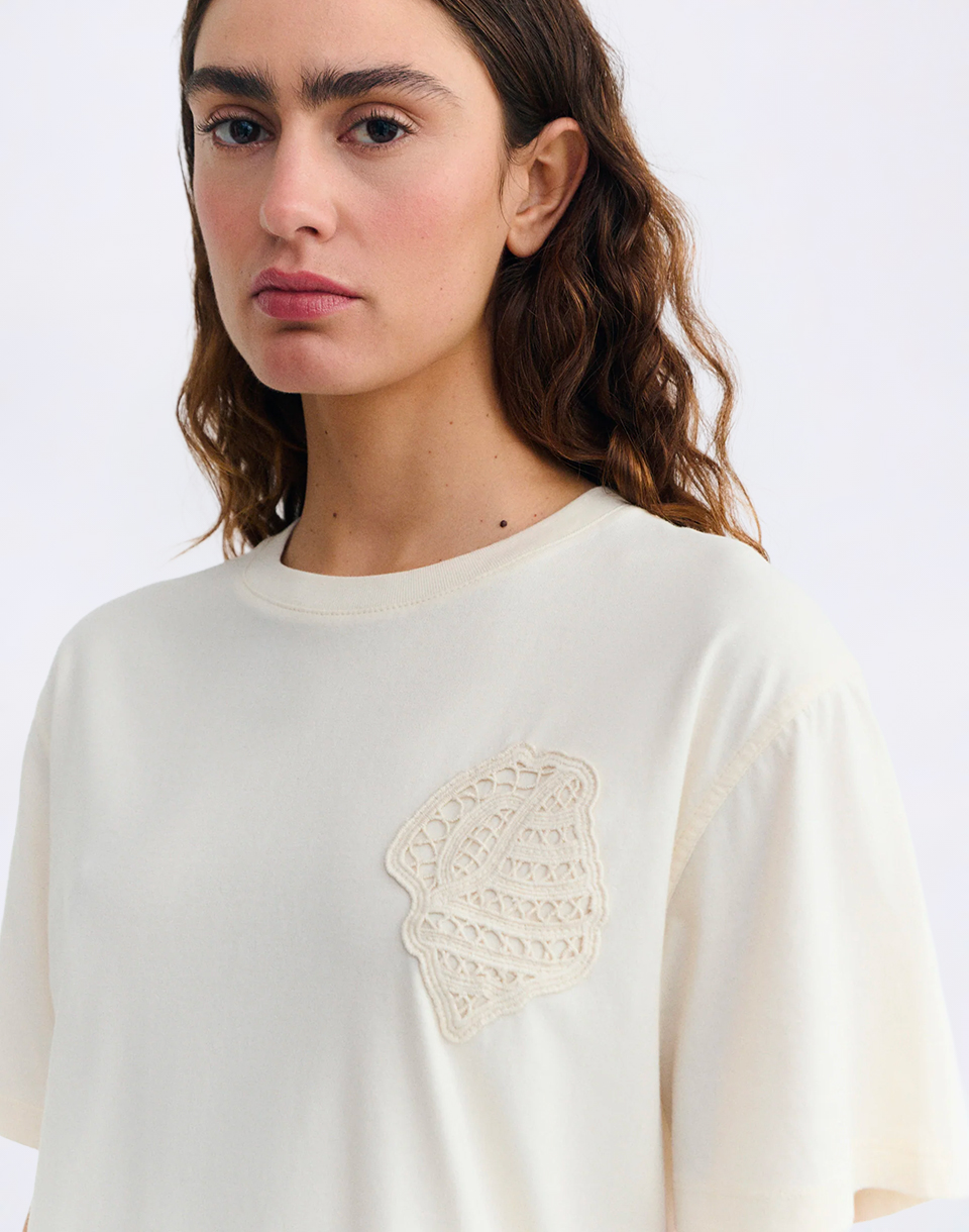 Thinking MU Shell Lucia Tee ECRU S