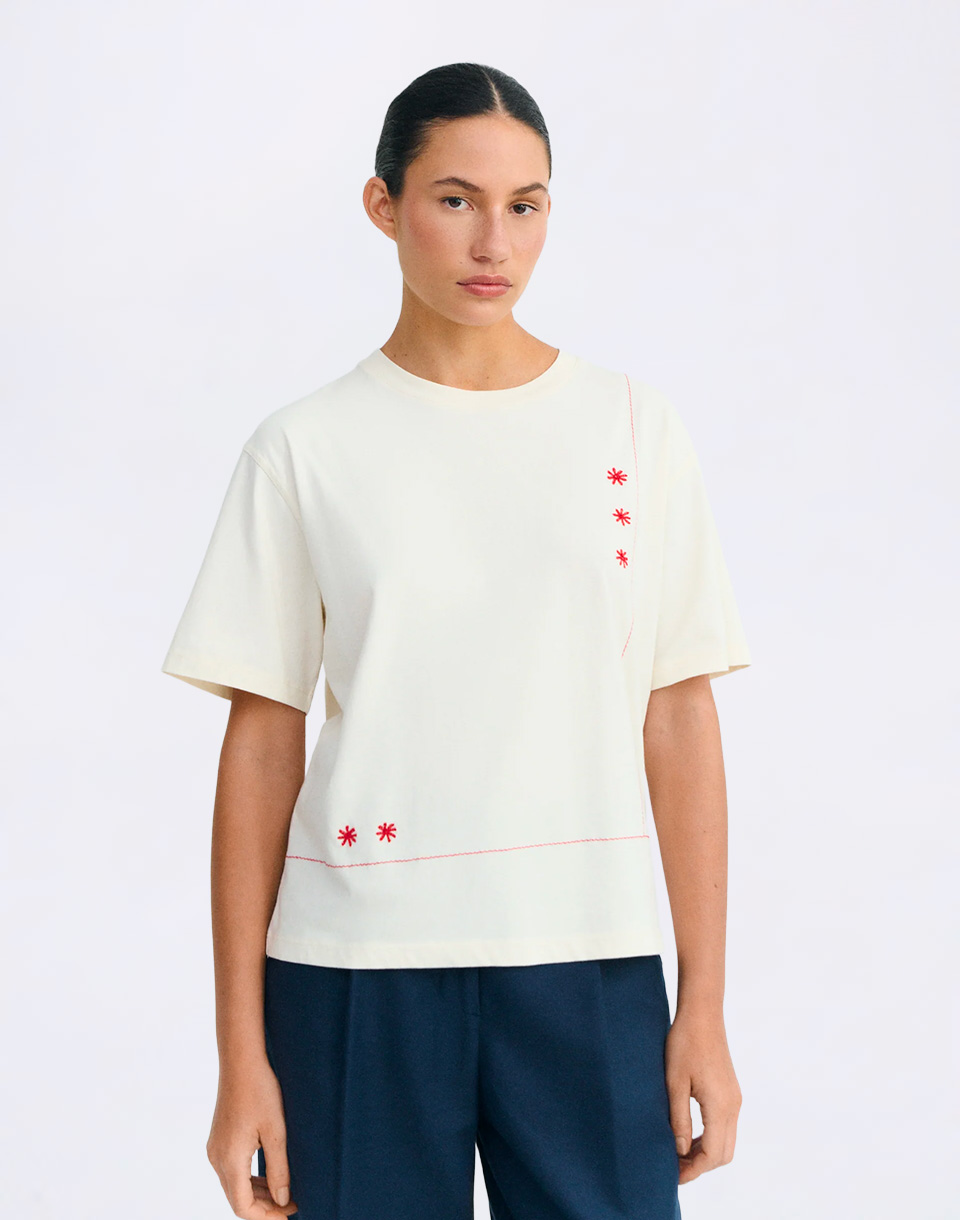 Thinking MU Sole Mio Pannacota Lucia Tee ECRU S