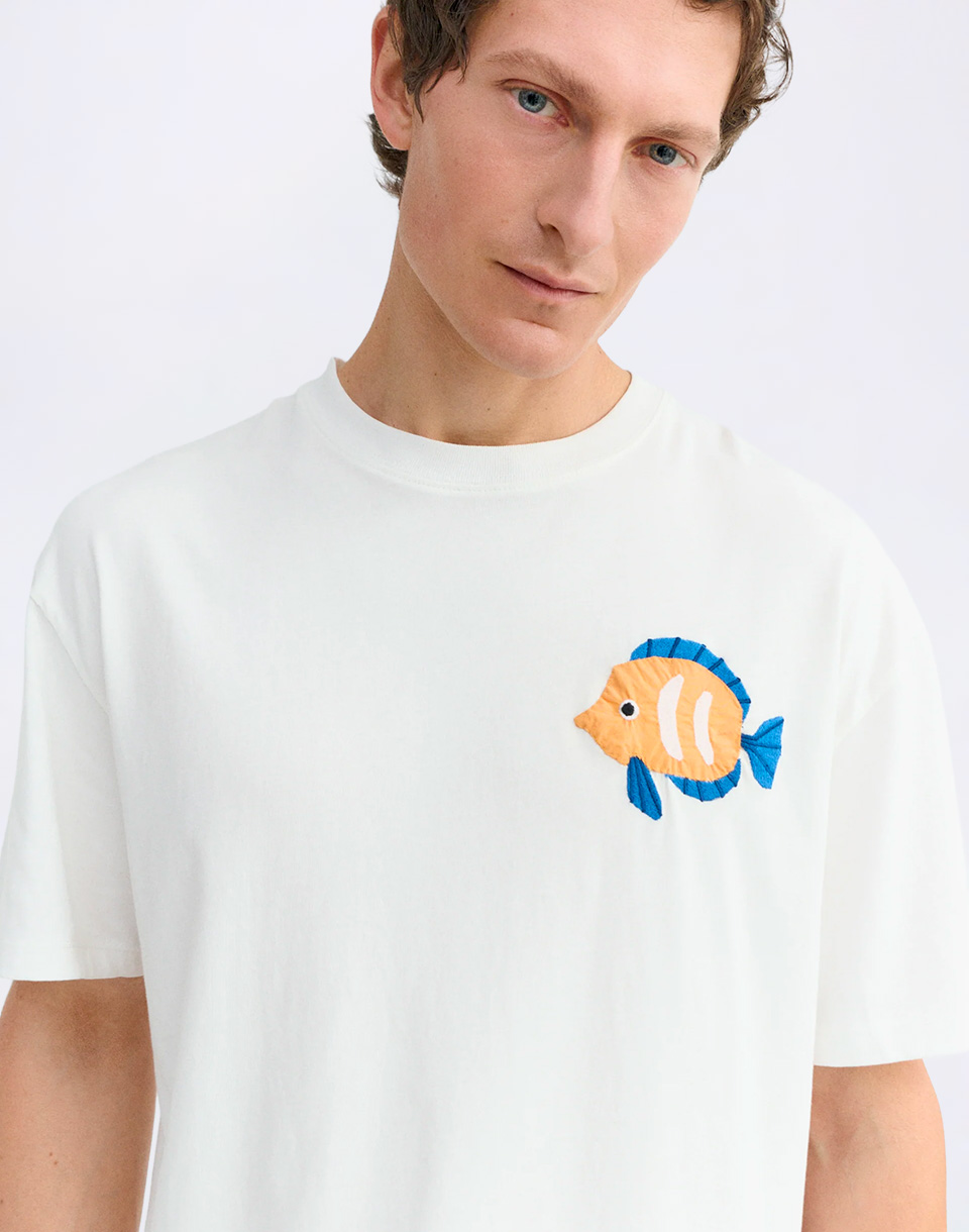 Thinking MU Thinking Mu Payaso Patch Aaron Tee WHITE M