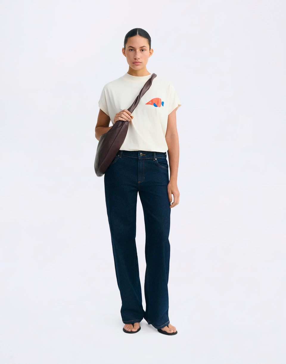 Thinking MU Volta trumpet patched Tee ECRU L