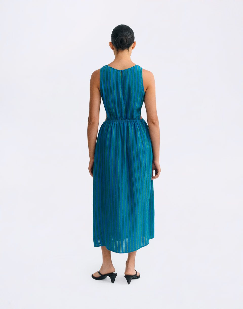Thinking MU Windsor Kin striped dress MULTICOLOR M