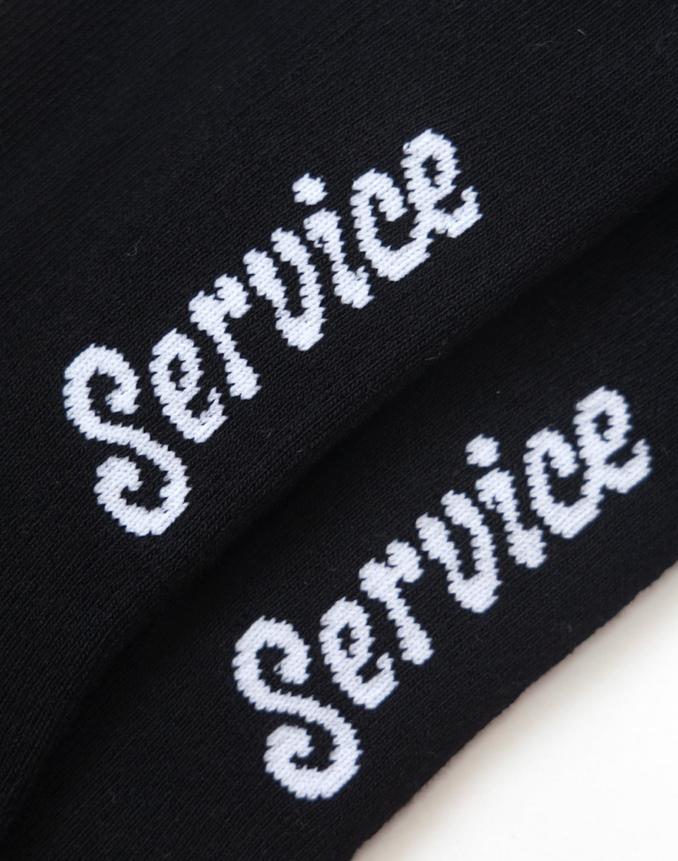 Service Works Knife & Fork Socks BLACK