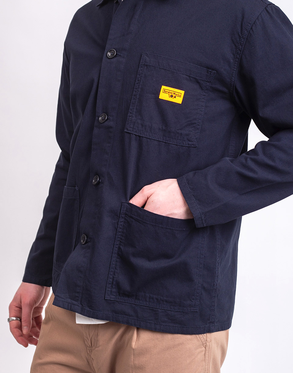 Service Works Twill Chore Shirt DARK NAVY M