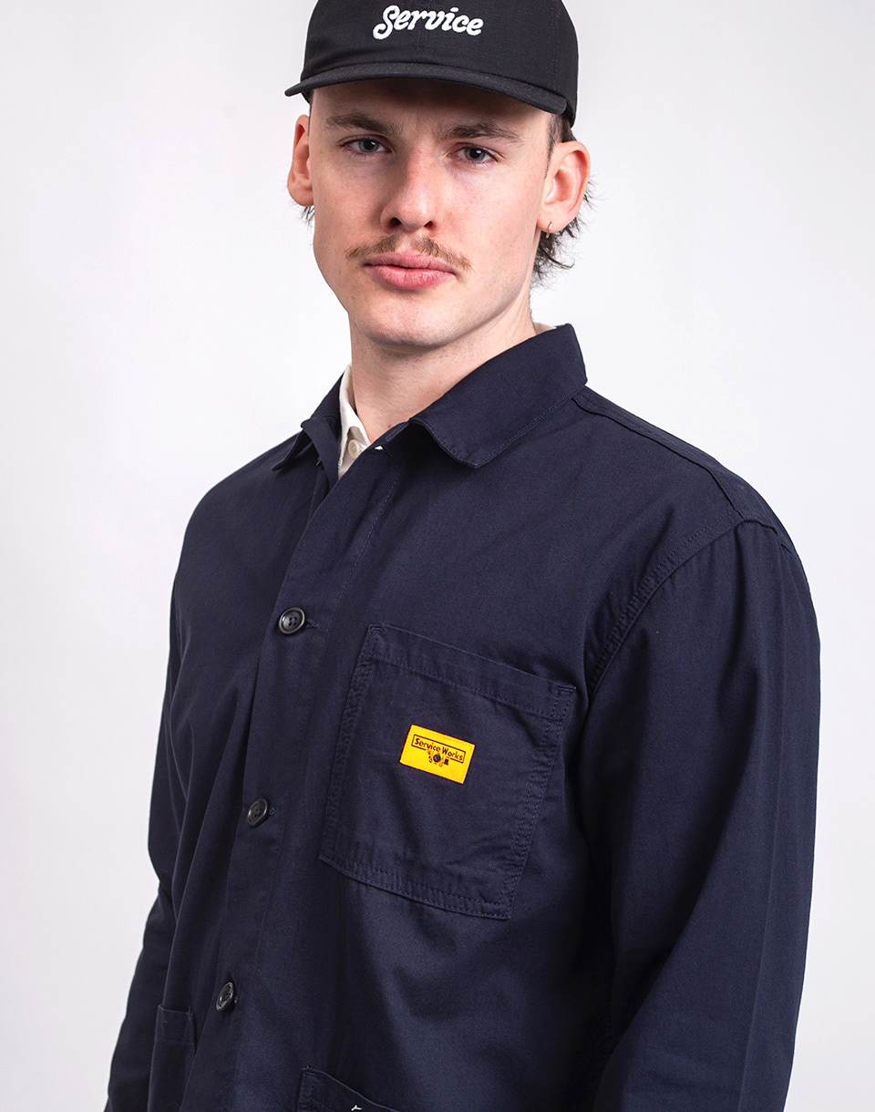 Service Works Twill Chore Shirt DARK NAVY M