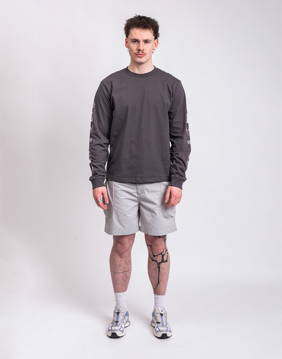 Service Works Bootleg Long Sleeve Tee CHARCOAL M