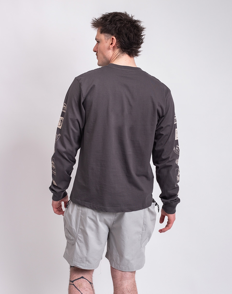 Service Works Bootleg Long Sleeve Tee CHARCOAL M