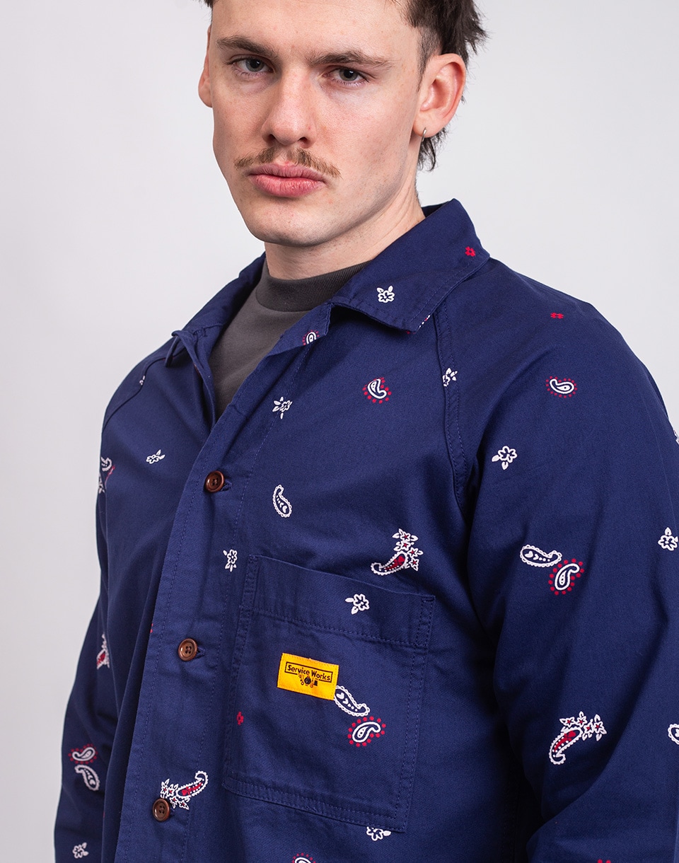 Service Works Paisley Front Of House Jacket ROYAL M