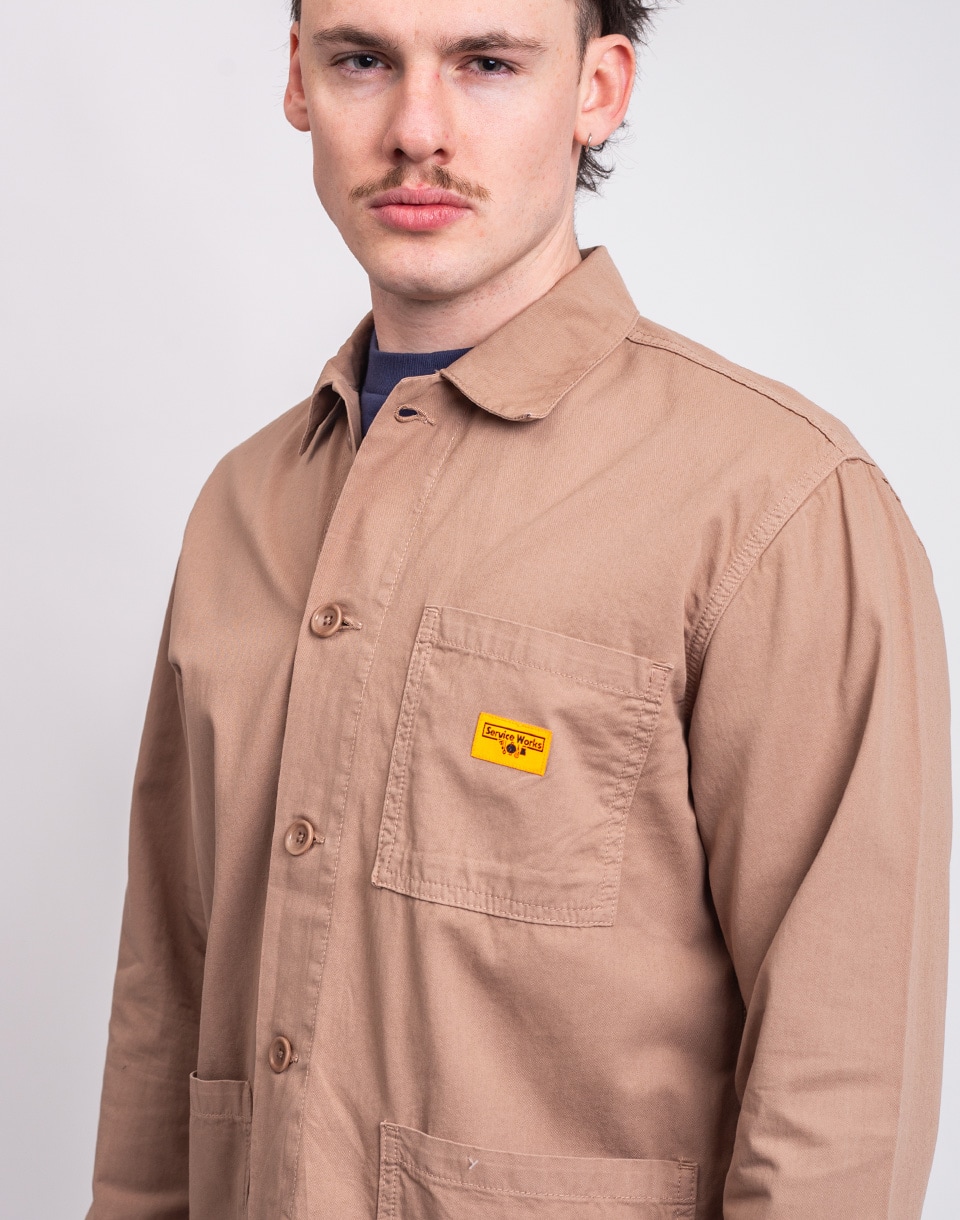Service Works Twill Chore Shirt MUSHROOM M
