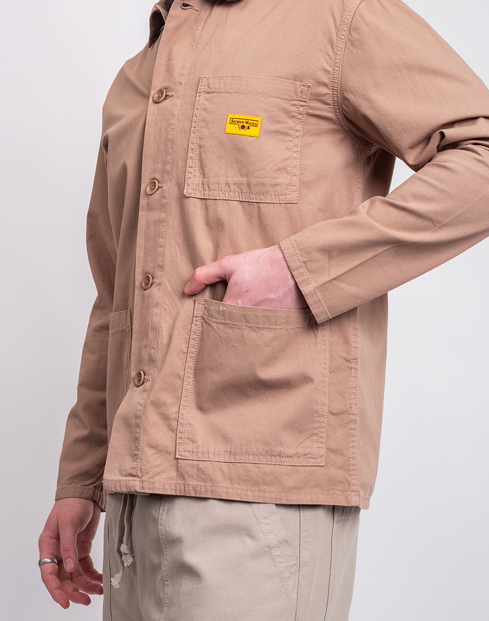 Service Works Twill Chore Shirt MUSHROOM M