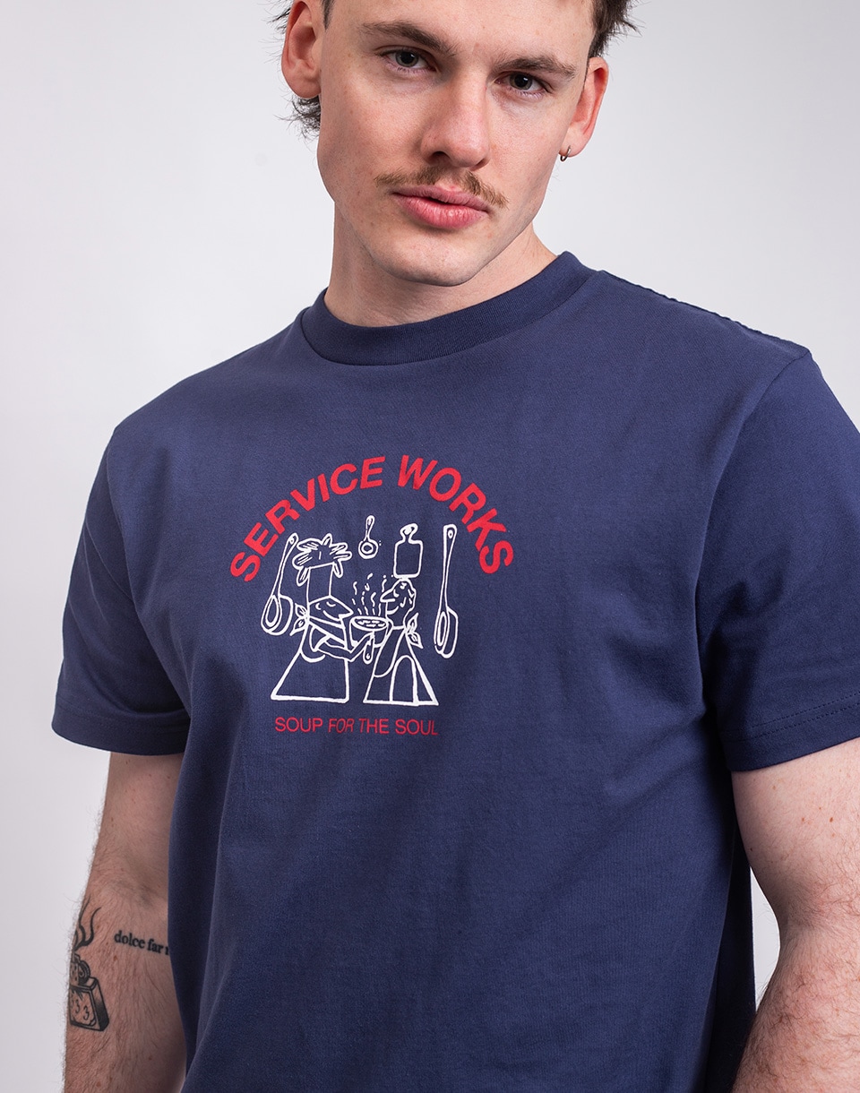 Service Works Soup For The Soul Tee NAVY S