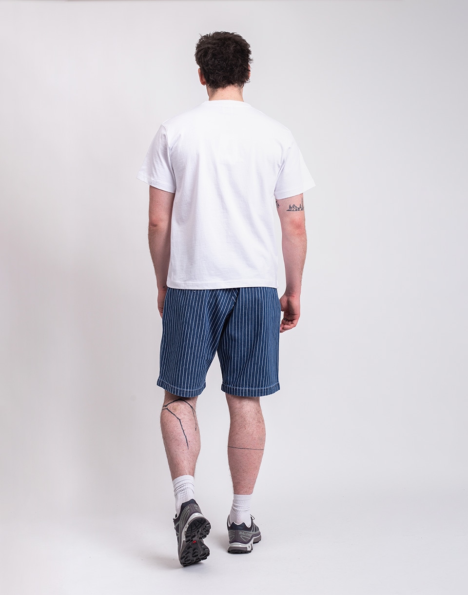 Service Works Pinstripe Part Timer Shorts INDIGO M