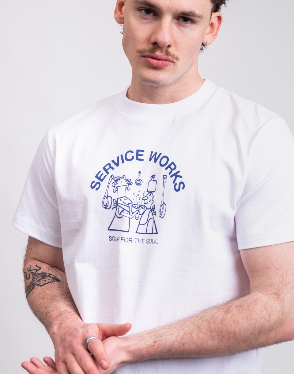 Service Works Soup For The Soul Tee WHITE S