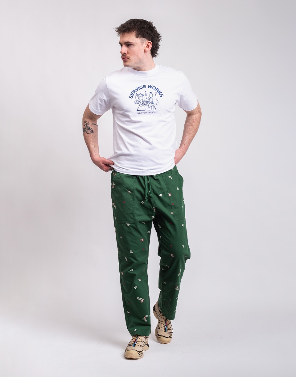 Service Works Paisley Chef Pants FOREST L
