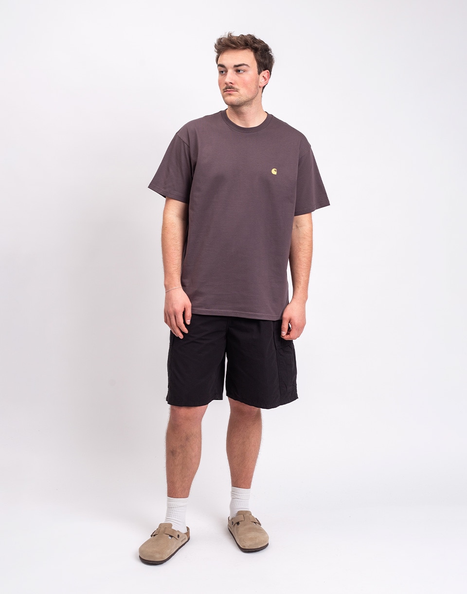 Carhartt WIP S/S Chase T-Shirt Shale/Gold M