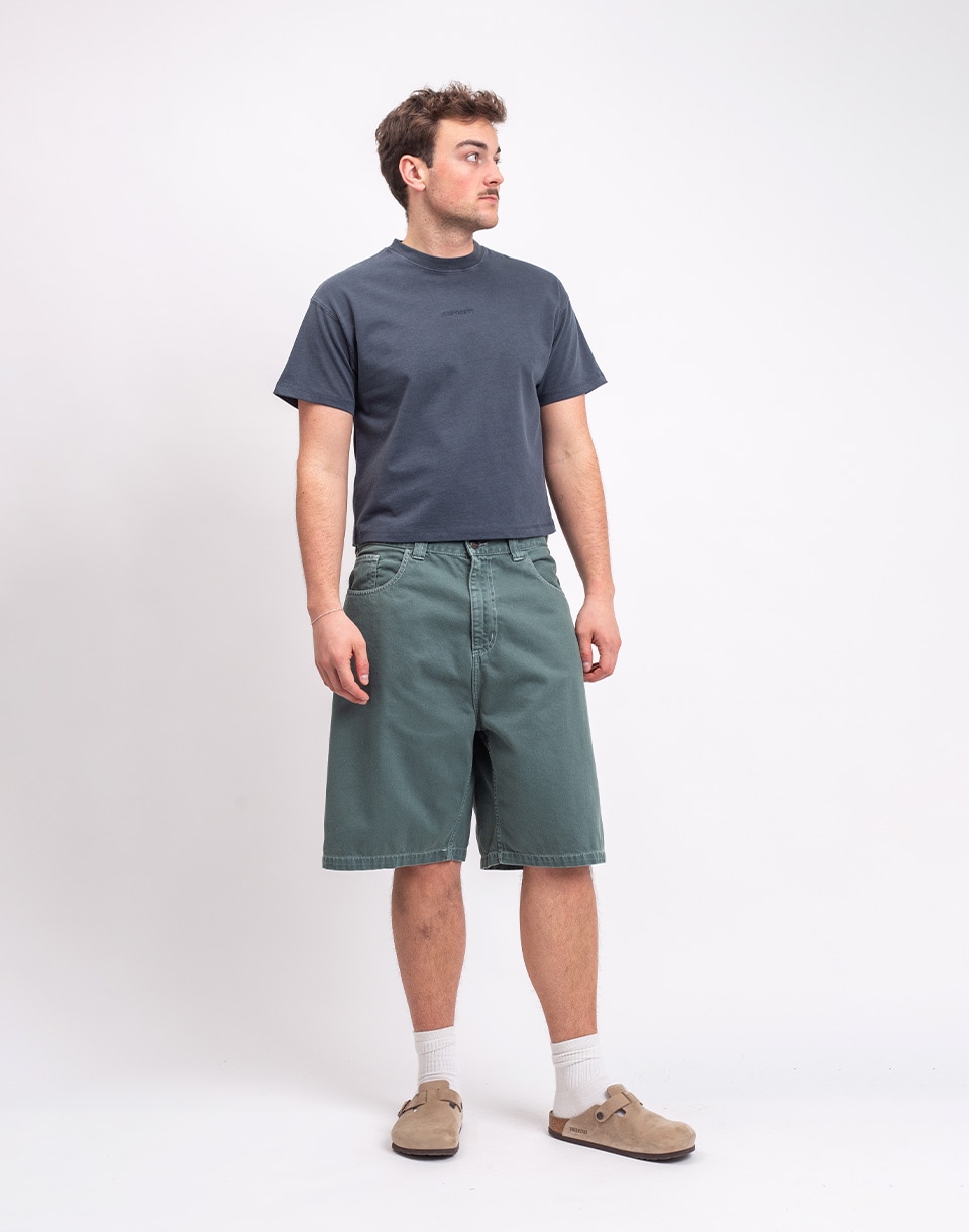 Carhartt WIP Brandon Short Velvet Green stone dyed S