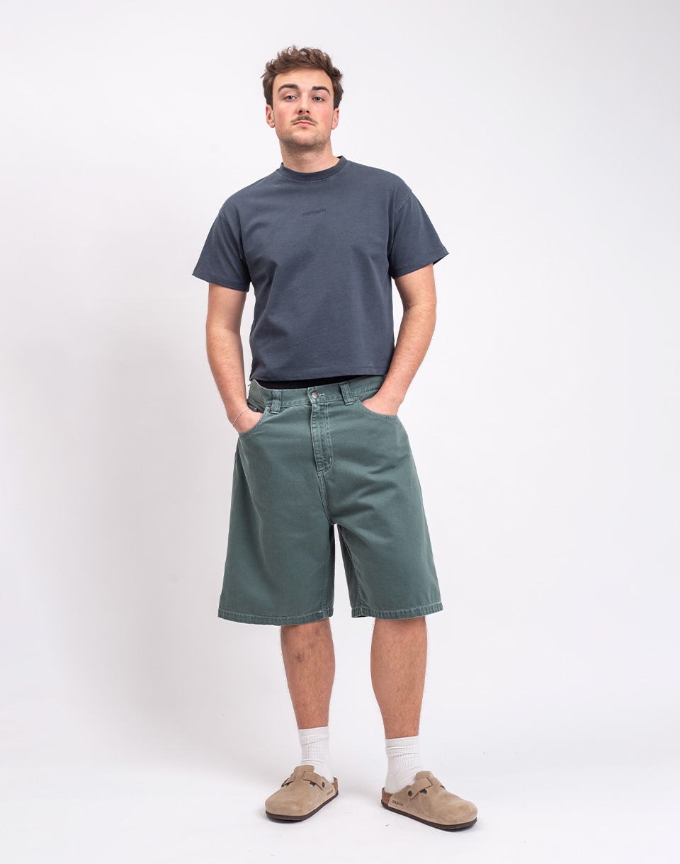 Carhartt WIP Brandon Short Velvet Green stone dyed S