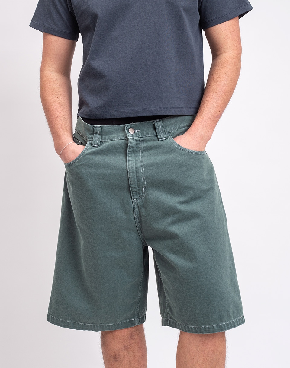 Carhartt WIP Brandon Short Velvet Green stone dyed S