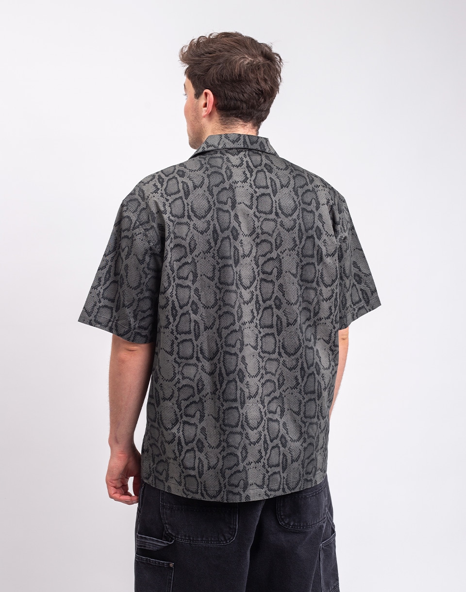 Carhartt WIP S/S Snake Camo Shirt Snake Camo, Leaf garment dyed M