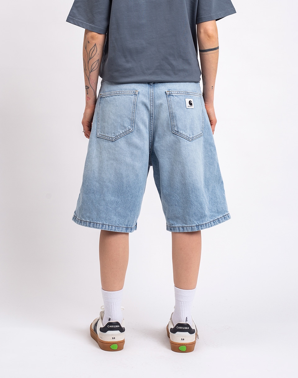 Carhartt WIP W' Brandon Short Blue heavy worn bleached S