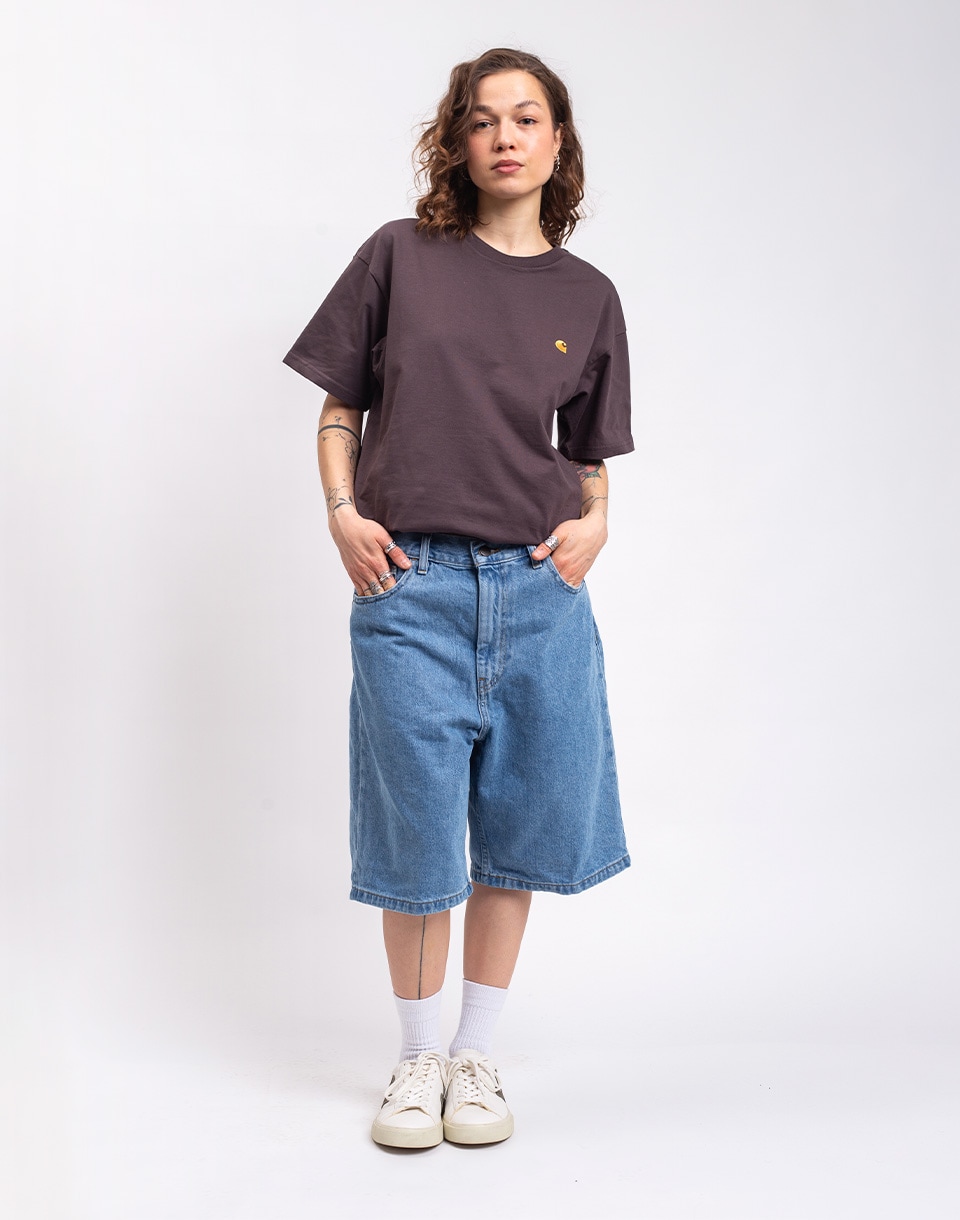 Carhartt WIP W' Brandon Short Blue stone bleached S