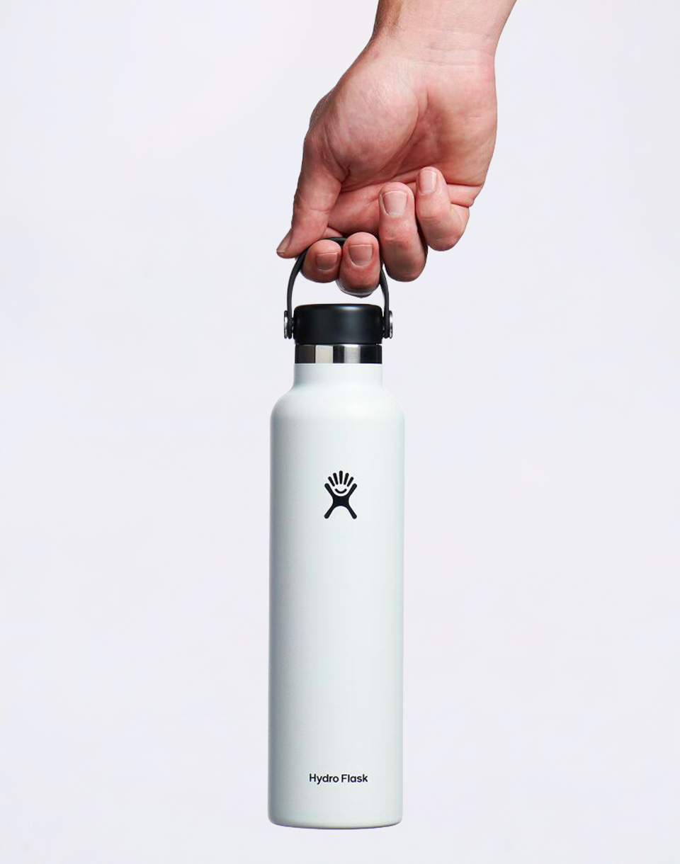 Hydro Flask Standard Mouth (710 ml) White