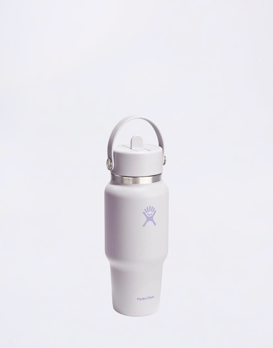 Hydro Flask Wide Mouth Travel Bottle with Flex Straw Cap (710 ml) Cloud Pink