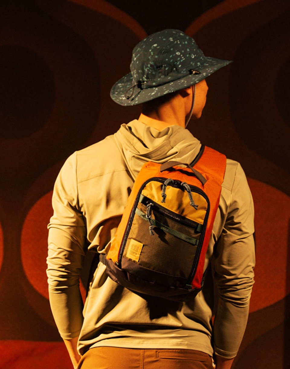 Topo Designs Mountain Sling Bag Woodland/Terracotta