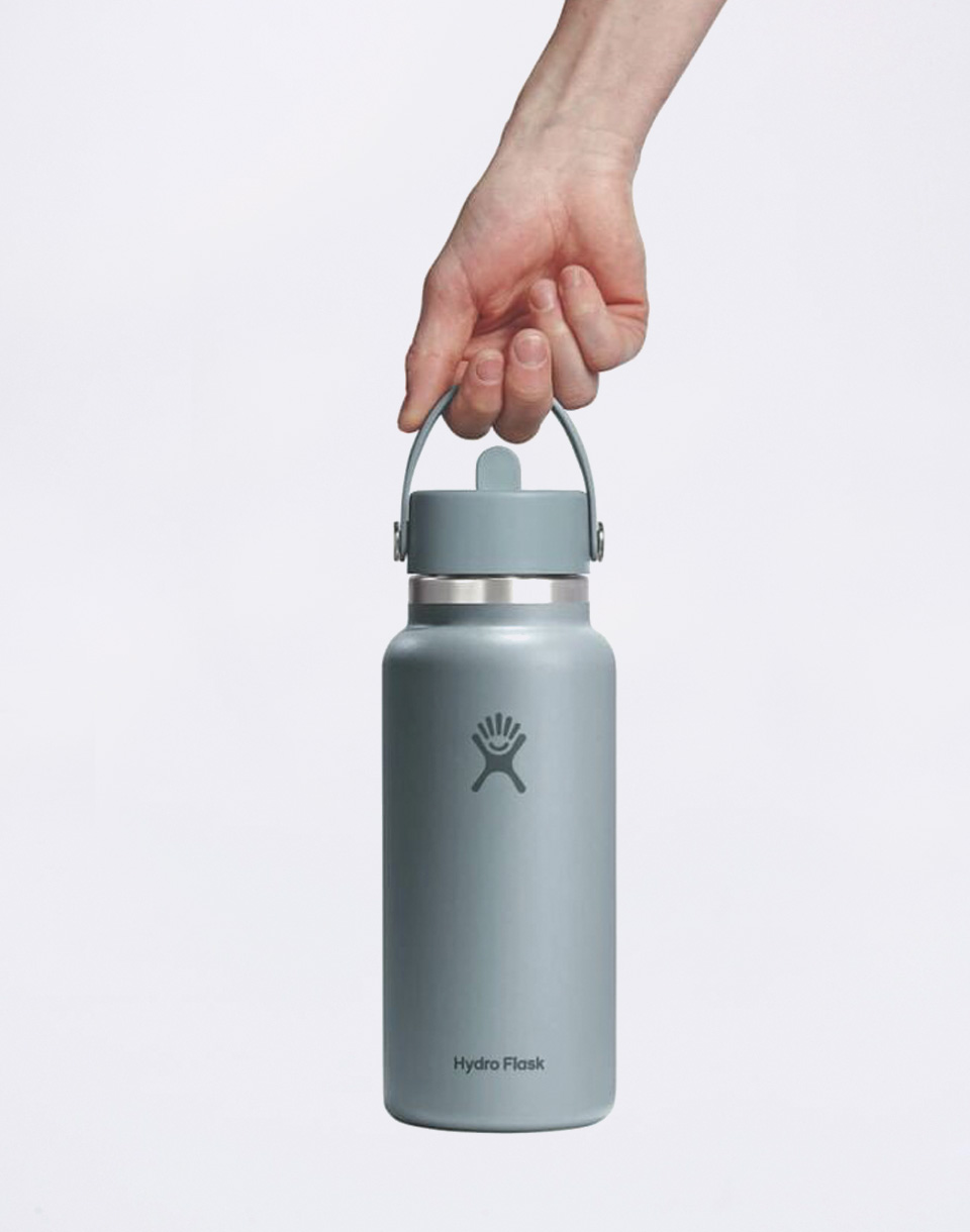 Hydro Flask Wide Mouth with Flex Straw Cap (946 ml) Shale Gray