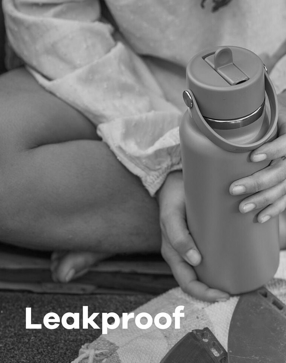 Hydro Flask Wide Mouth with Flex Straw Cap (946 ml) Shale Gray