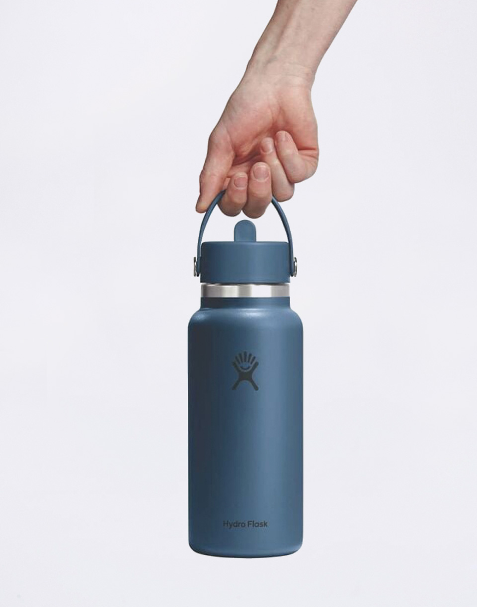 Hydro Flask Wide Mouth with Flex Straw Cap (946 ml) Harbor Blue