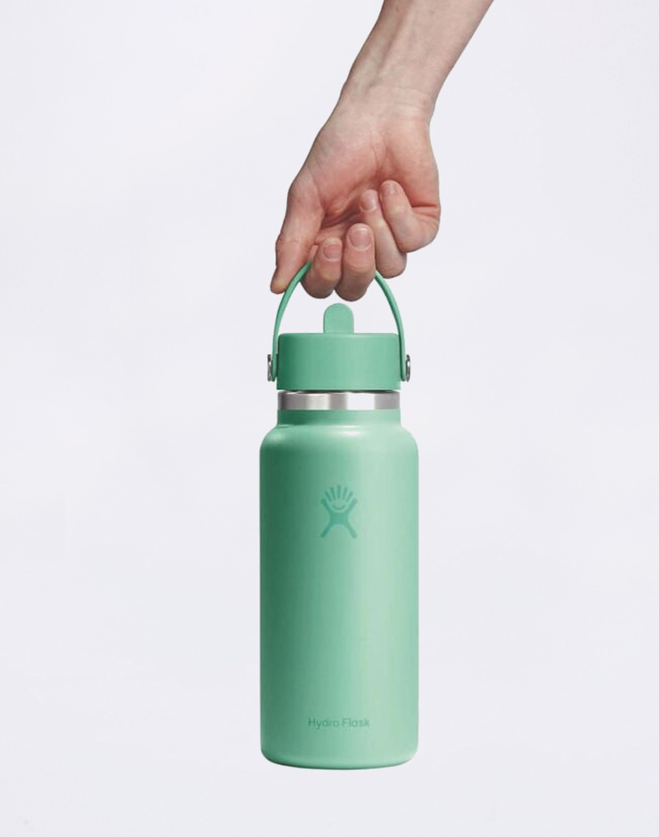 Hydro Flask Wide Mouth with Flex Straw Cap (946 ml) Mermaid Green