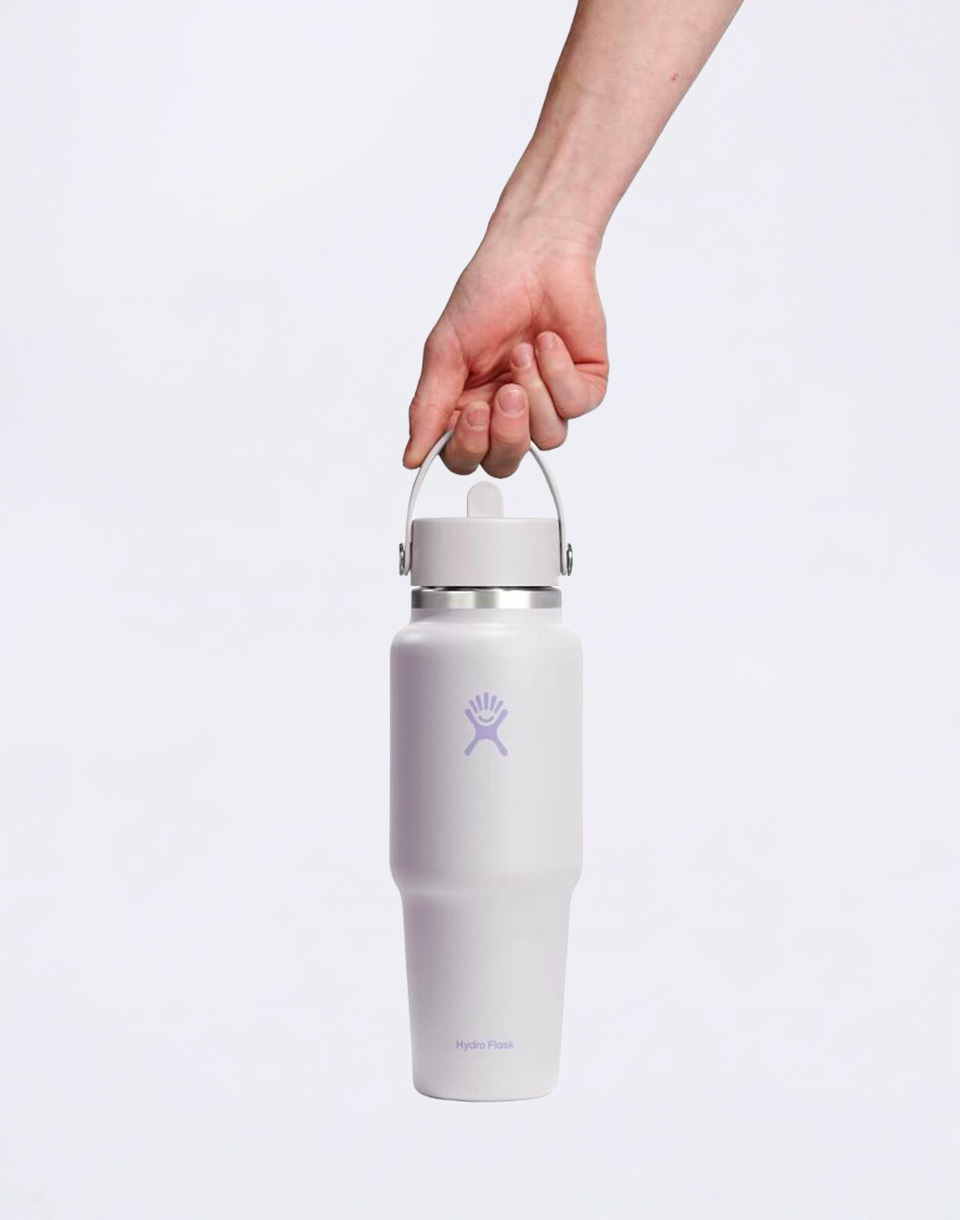 Hydro Flask Wide Mouth Travel Bottle with Flex Straw Cap (946 ml) Cloud Pink