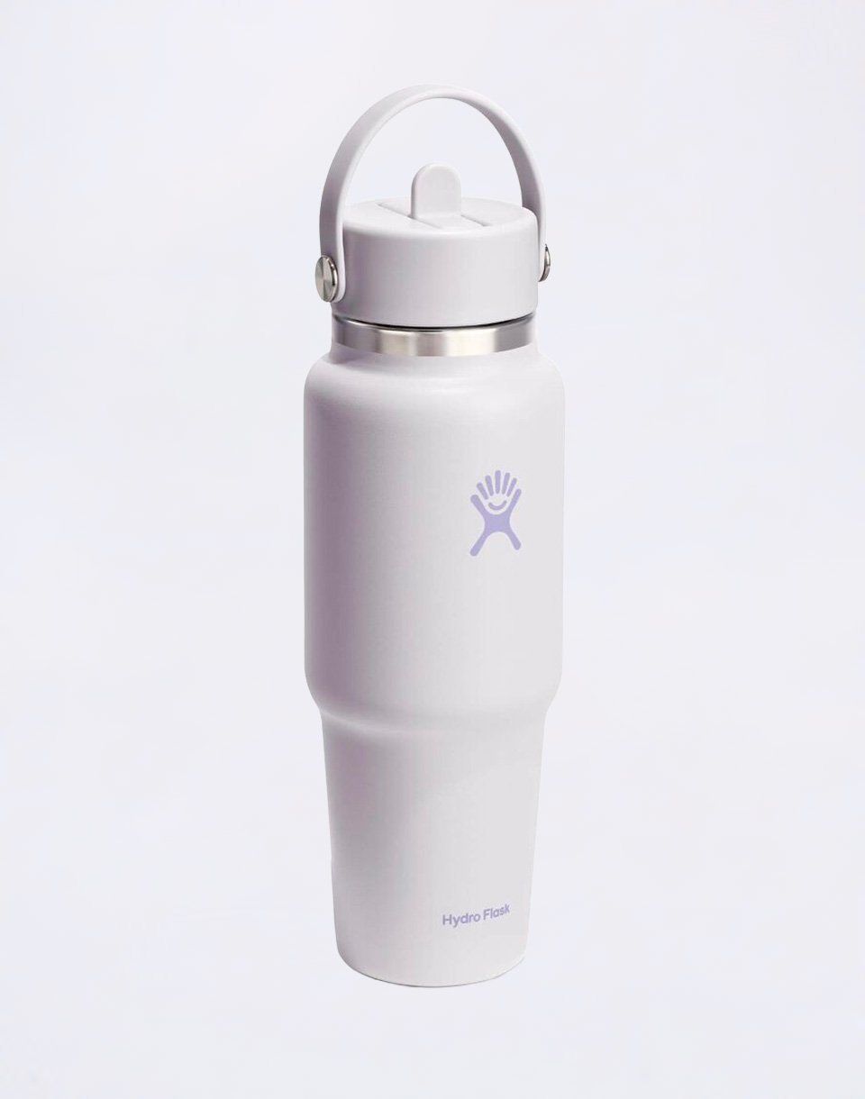 Hydro Flask Wide Mouth Travel Bottle with Flex Straw Cap (946 ml) Cloud Pink