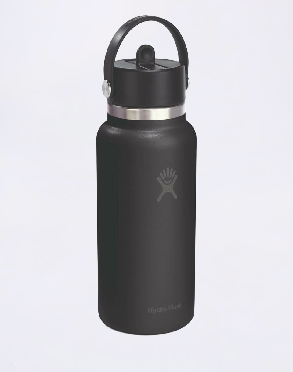 Hydro Flask Wide Mouth with Flex Straw Cap (946 ml) Black