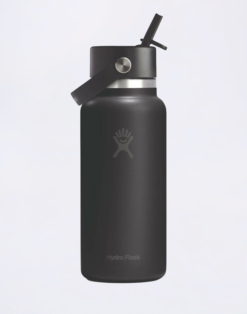 Hydro Flask Wide Mouth with Flex Straw Cap (946 ml) Black