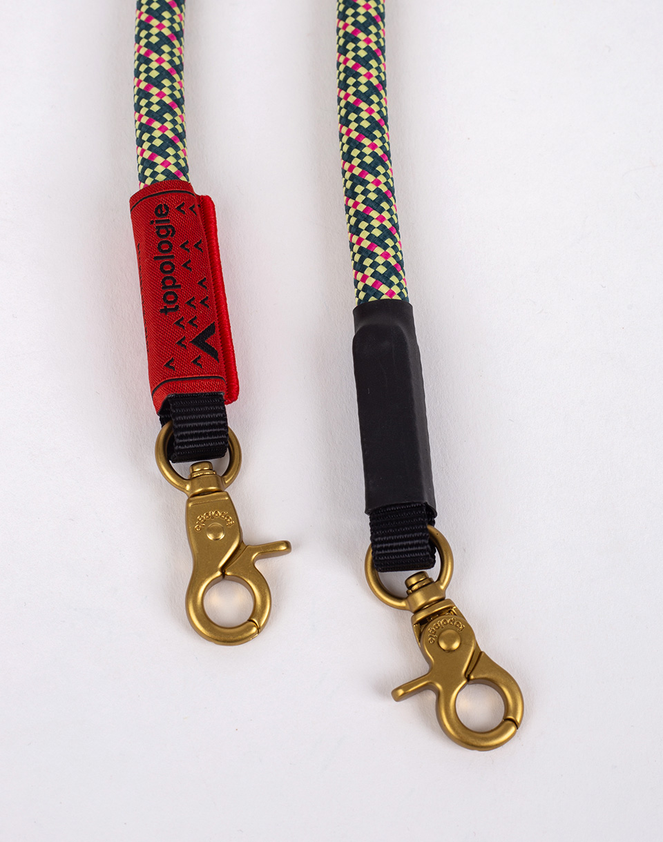 Topologie 10mm Rope Strap Pink Checkboard