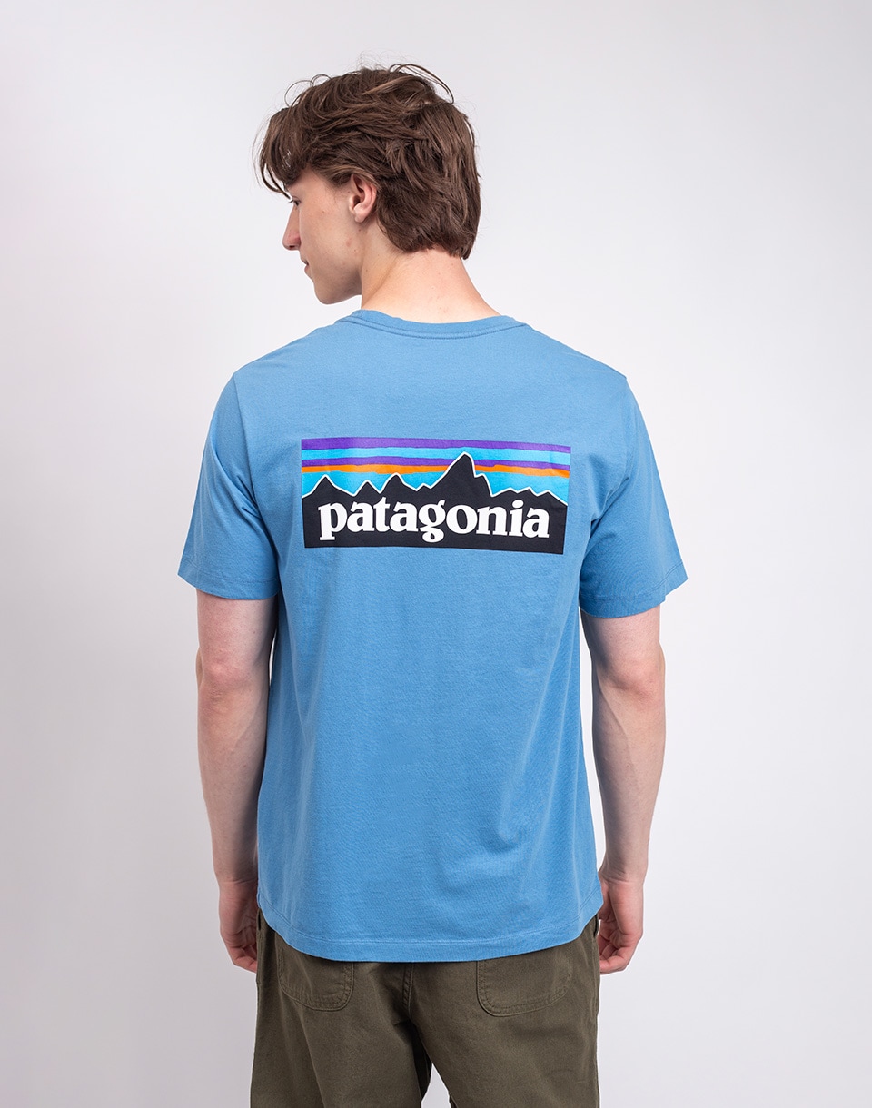 Patagonia M's P-6 Logo T-Shirt Shore Blue M
